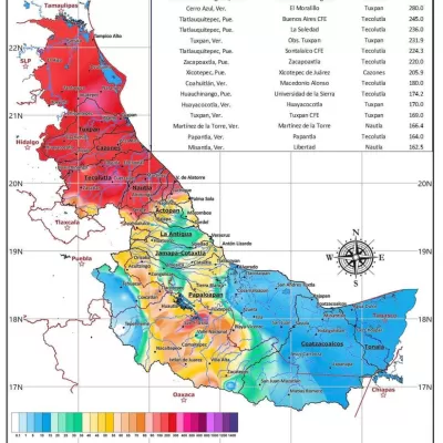 Ya hay varios ríos Desbordados en Veracruz: CONAGUA 