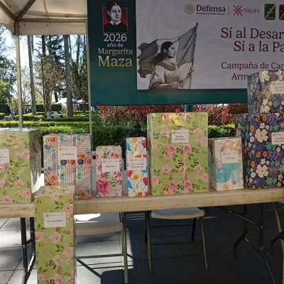 Realiza la Sedena campaña de canje de armas en Xalapa, quien se sume a esta acción recibirá a cabio un utensilio doméstico