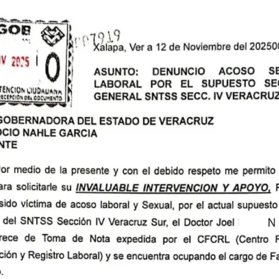 Trabajadora del IMSS denuncia acoso laboral y sexual, contra dirigente de la Sección IV del SNTSS