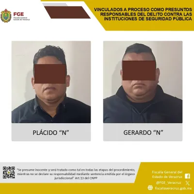 Ex servidores públicos a prisión preventiva en Tecolutla tras acción de la Fiscalía de Veracruz