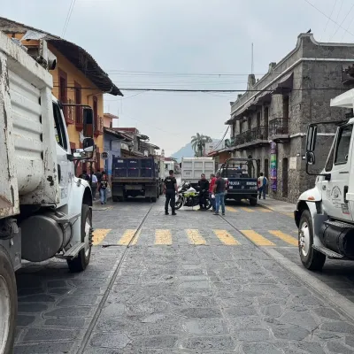 Con bloqueos viales, transportistas de la CATEM intentan presionar al ayuntamiento morenista 
